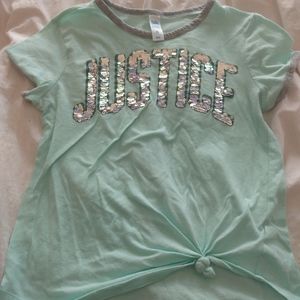 Tie front tee